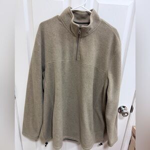 Croft & Barrow Men's Tan Zip-Up Sweater, Size XXL